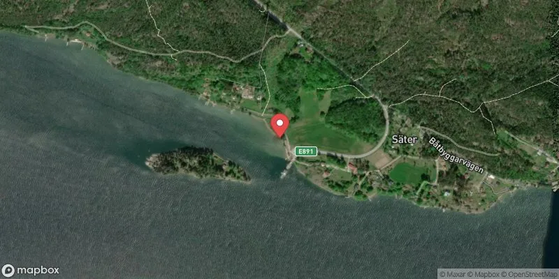 Satellitbild över Bråviken, Kvarsebobadet i Norrköping