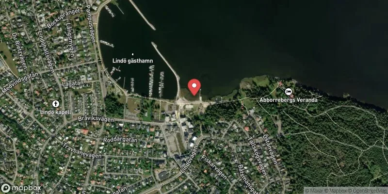 Satellitbild över Bråviken, Lindöbadet i Norrköping