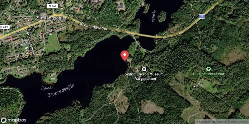 Satellitbild över Brearedssjön i Halmstad