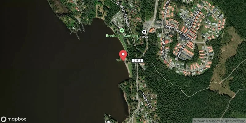 Satellitbild över Bredsand i Enköping