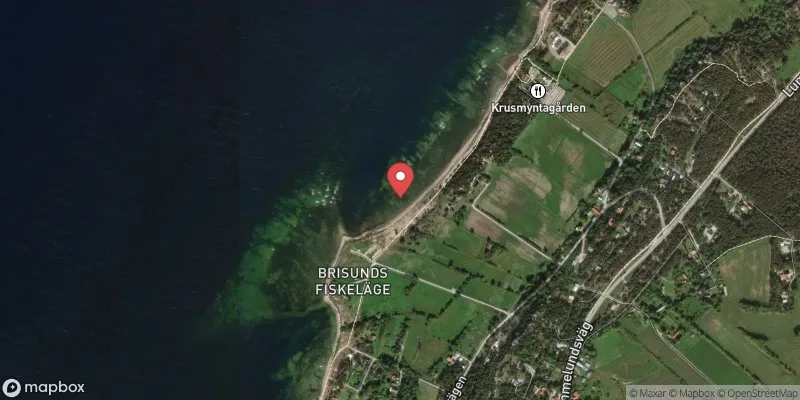 Satellitbild över Brissund i Gotland