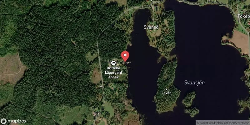 Satellitbild över Brittebo lägergård i Jönköping