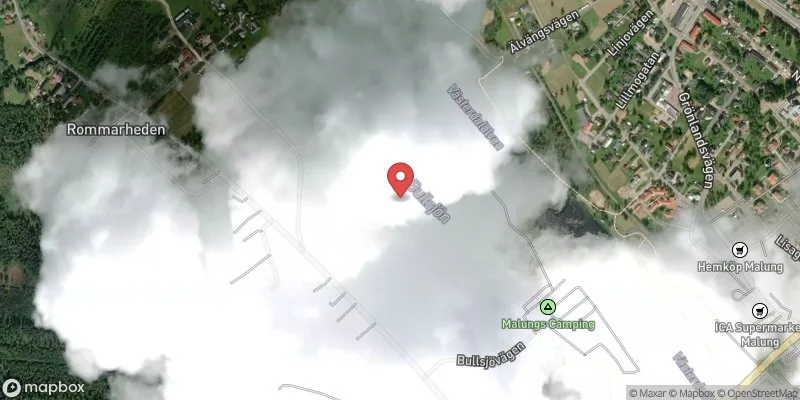 Satellitbild över Bullsjön i Malung