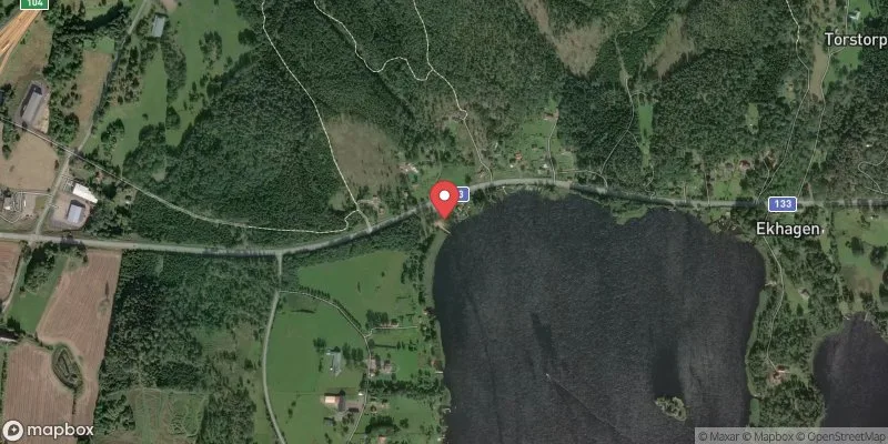 Satellitbild över Bunnströmsbadet i Jönköping