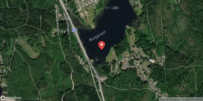 Satellitbild över Burtjärn i Ludvika