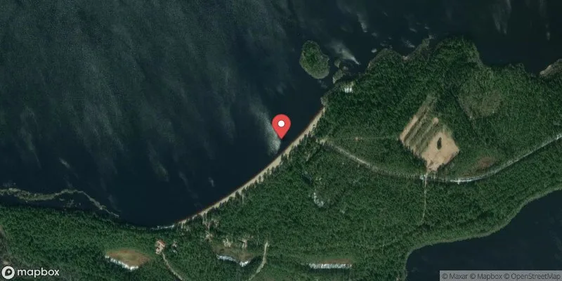 Satellitbild över Burträsk Långnäsbadet i Skellefteå