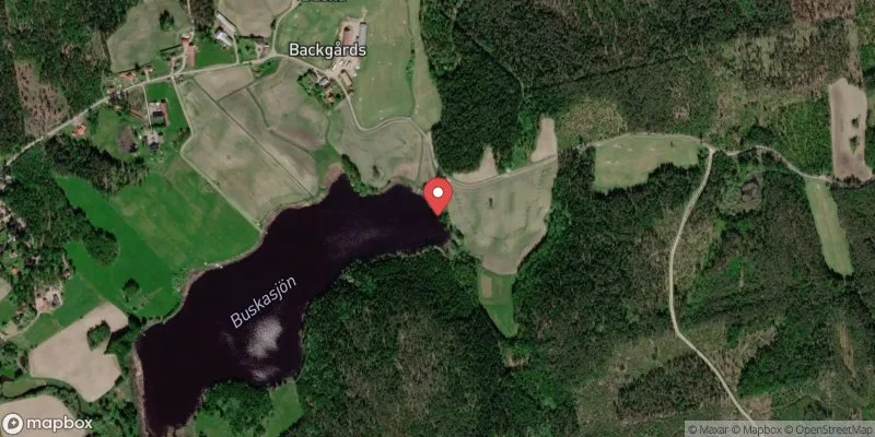 Satellitbild över Buskasjön i Avesta