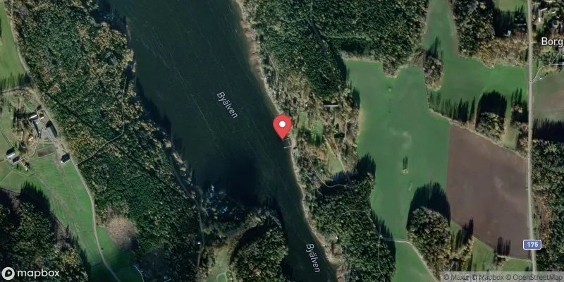 Satellitbild över Byälven, Sandbackens badplats i Säffle