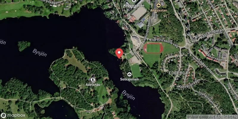 Satellitbild över Bysjön i Åtvidaberg