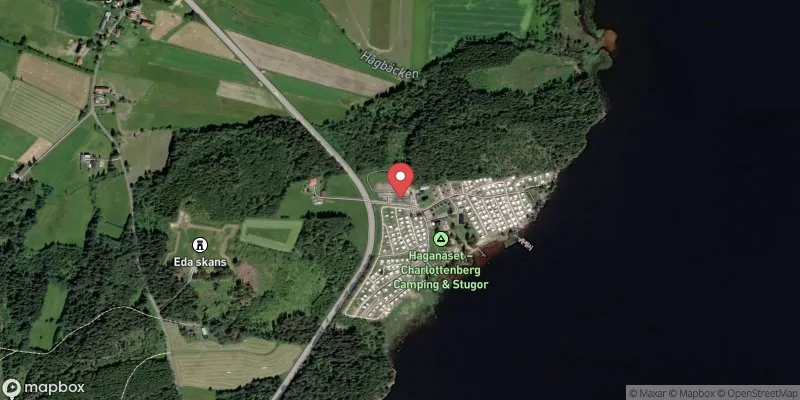 Satellitbild över Bysjön, Haganäset i Eda