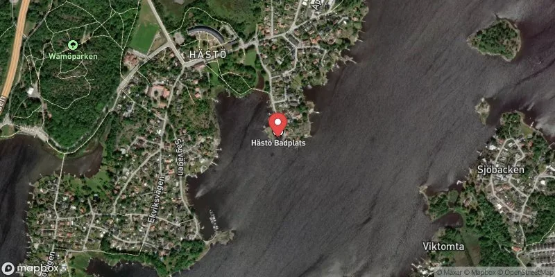Satellitbild över Coldinubadet i Karlskrona