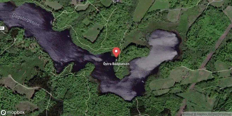Satellitbild över Dagstorpssjön Östra i Höör