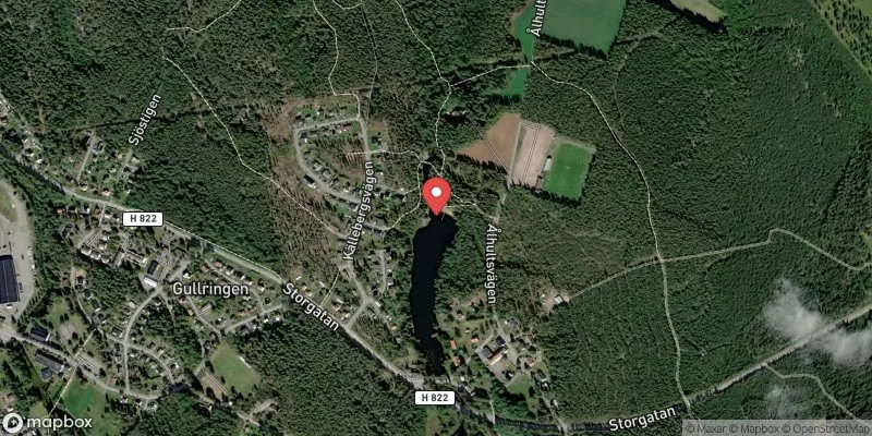 Satellitbild över Dammen Gullringen i Vimmerby