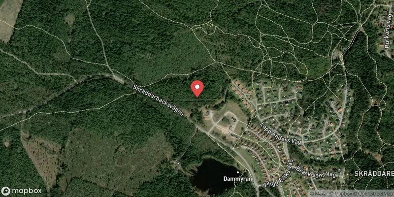 Satellitbild över Dammyran i Borlänge