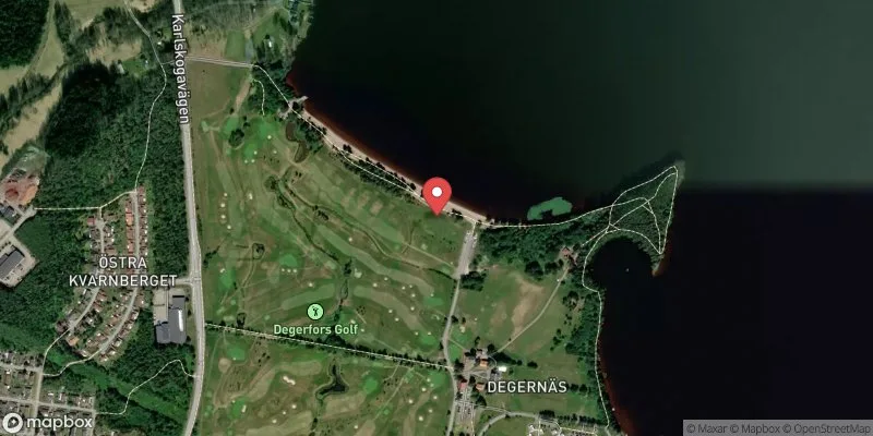 Satellitbild över Degernäsbadet i Degerfors