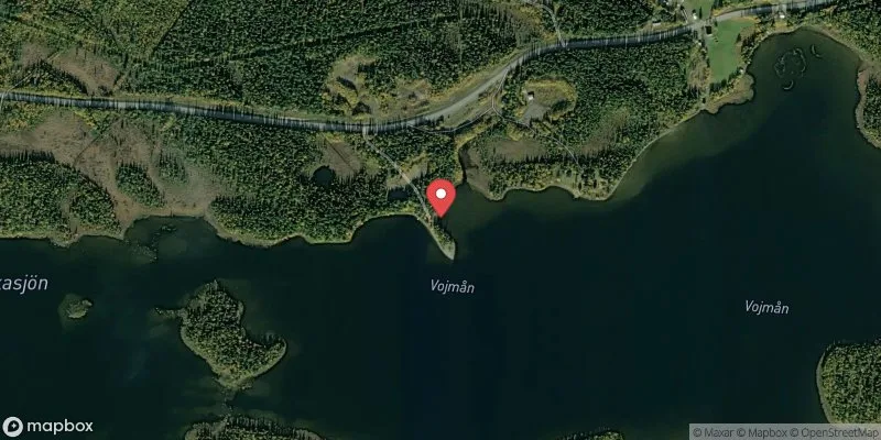 Satellitbild över Dikanäs i Vilhelmina
