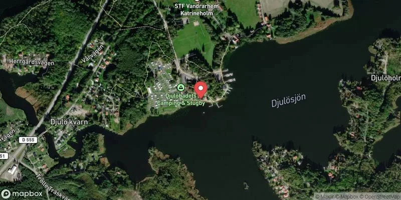 Satellitbild över Djulösjön i Katrineholm