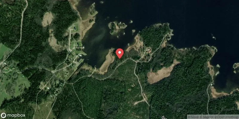 Satellitbild över Djupöbadet i Tierp