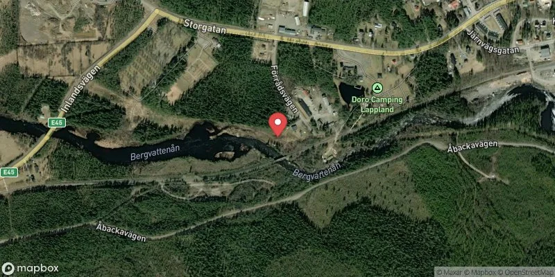 Satellitbild över Dorotea Camping i Dorotea