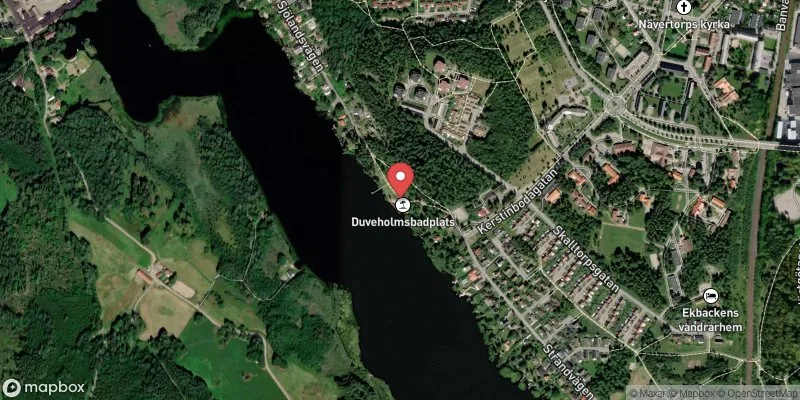 Satellitbild över Duveholmssjön i Katrineholm