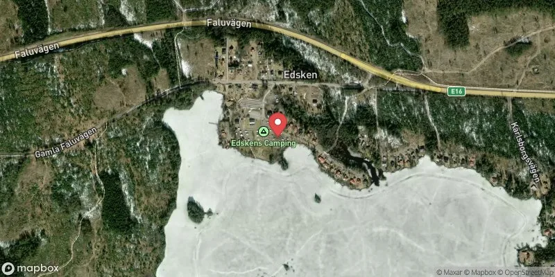 Satellitbild över Edsken i Hofors