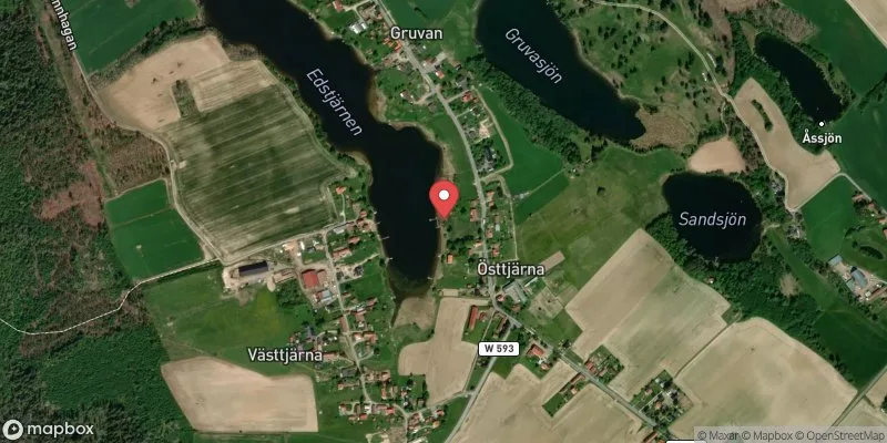 Satellitbild över Edstjärn i Gagnef