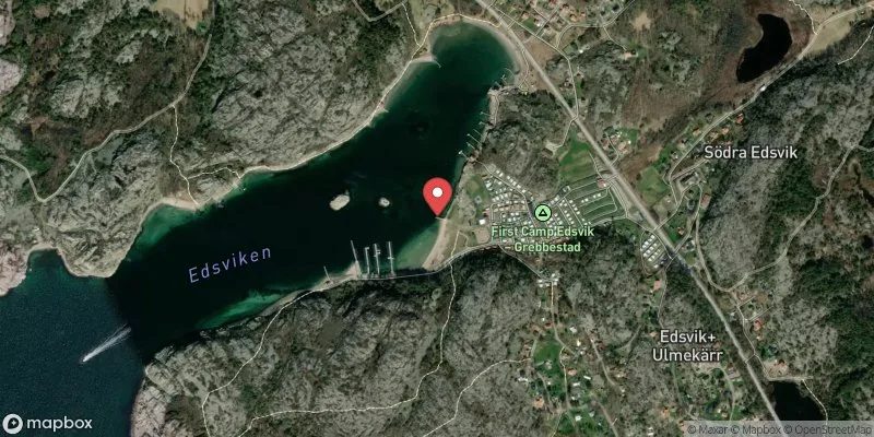 Satellitbild över Edsvik i Tanum