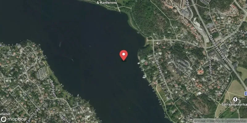 Satellitbild över Edsviken Sjöberg i Sollentuna