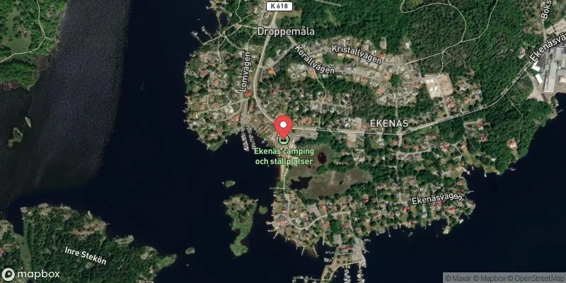 Satellitbild över Ekenäs i Ronneby