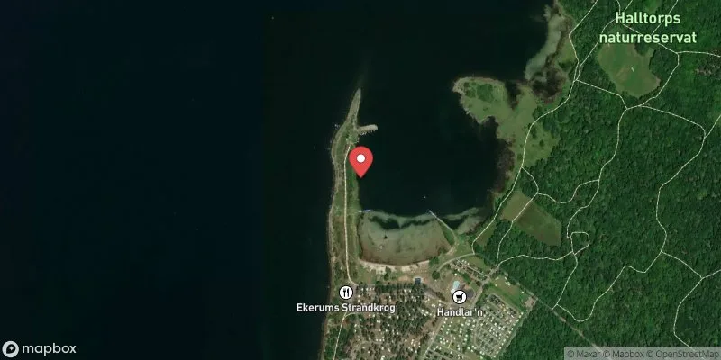 Satellitbild över Ekerums camping i Borgholm