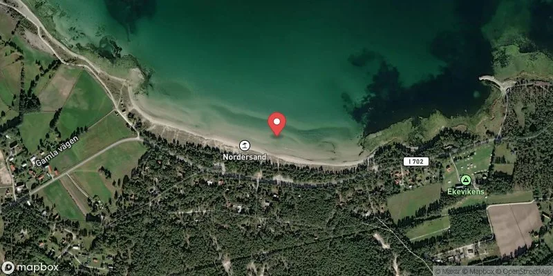 Satellitbild över Ekeviken i Gotland