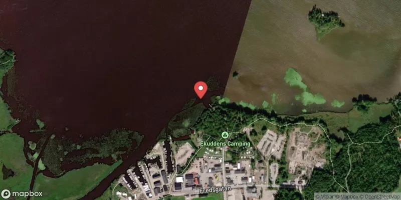 Satellitbild över Ekudden i Kungsör