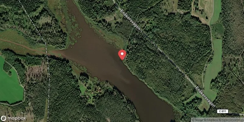 Satellitbild över Enåker, Venenbadet i Heby
