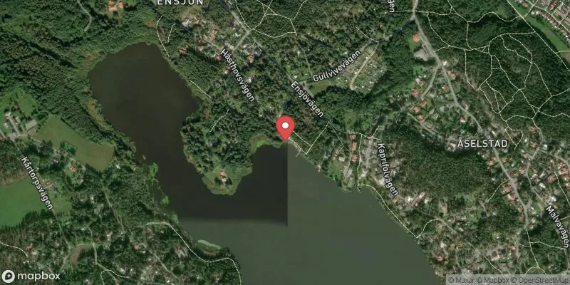 Satellitbild över Ensjön, Ensjöbadet i Norrköping