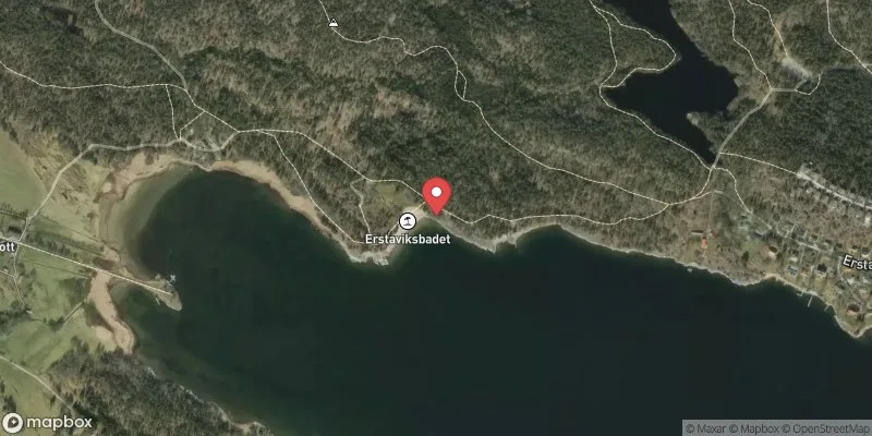 Satellitbild över Erstaviksbadet i Nacka
