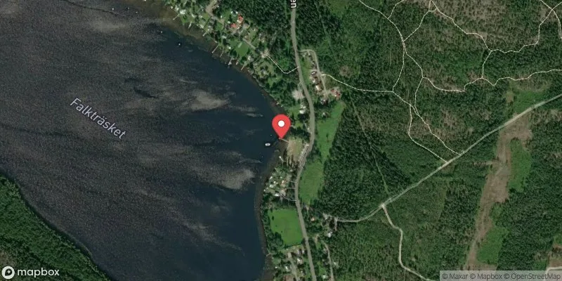 Satellitbild över Falkträsket i Skellefteå