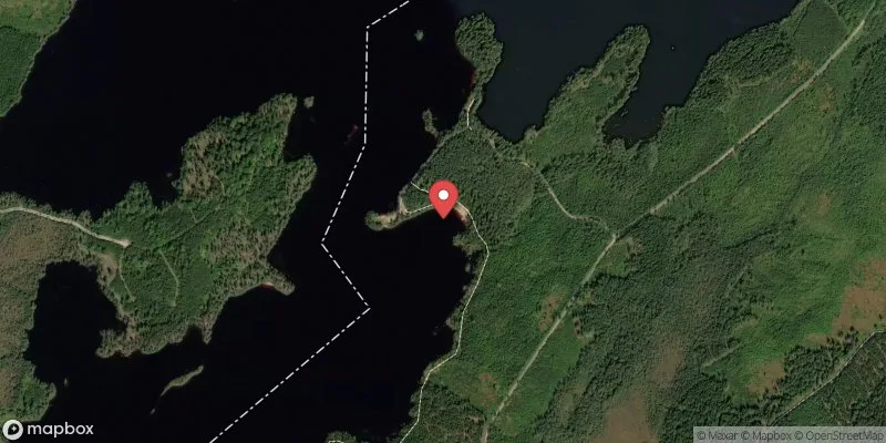 Satellitbild över Fegens badplats i Gislaved