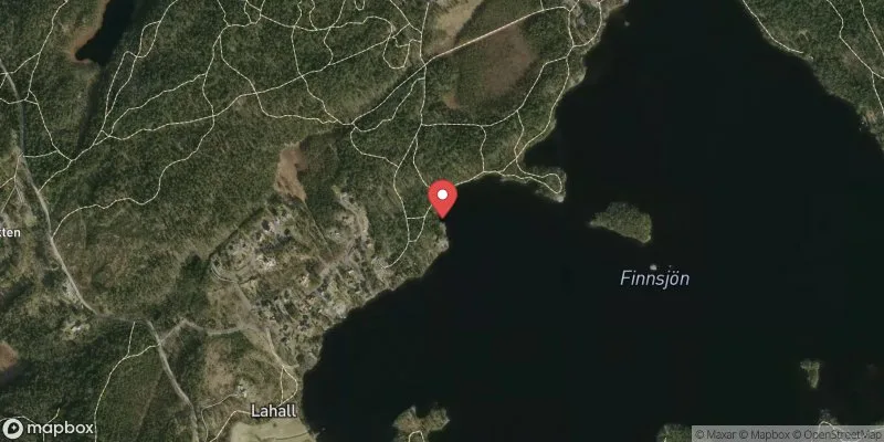Satellitbild över Finnsjön i Härryda