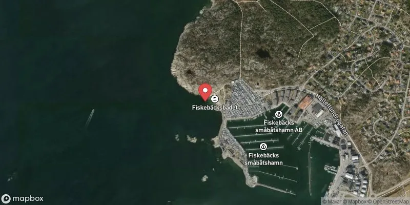 Satellitbild över Fiskebäck i Göteborg