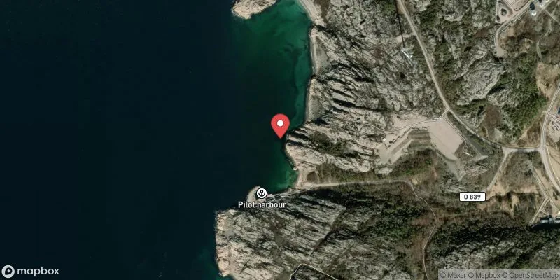 Satellitbild över Fiskebäcksvik i Lysekil