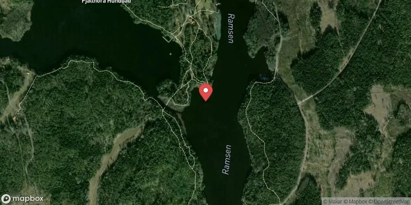 Satellitbild över Fjällnora Naturistbad i Uppsala