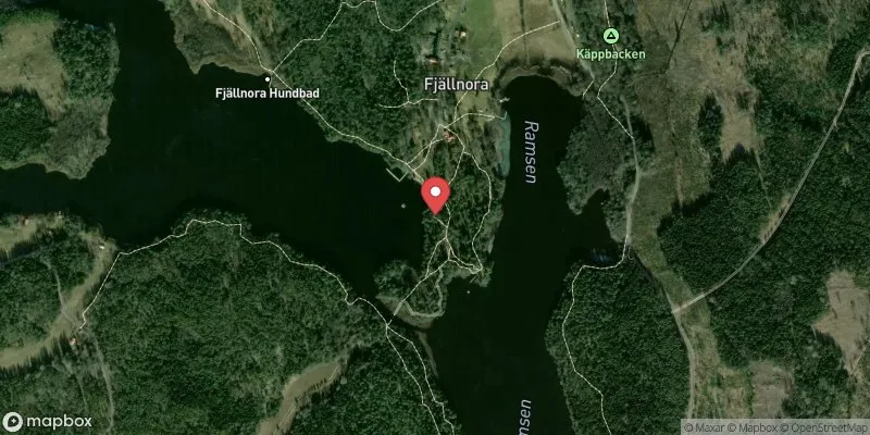 Satellitbild över Fjällnorabadet i Uppsala