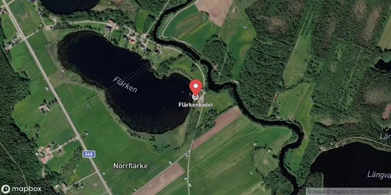 Satellitbild över Flärkenbadet, Norrflärke i Örnsköldsvik