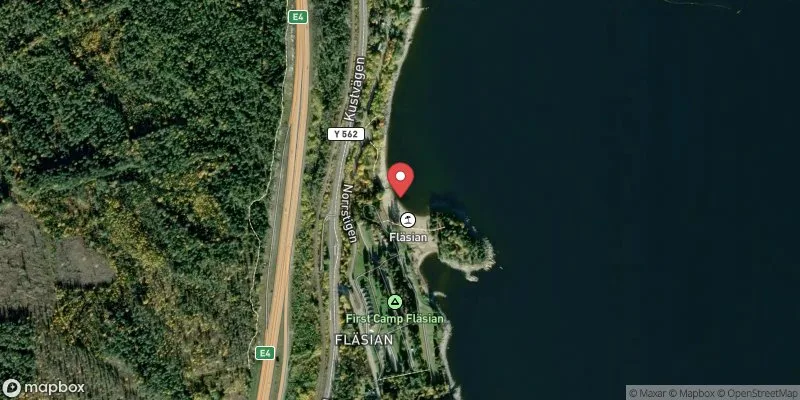 Satellitbild över Fläsian NO i Sundsvall