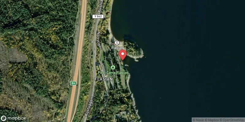 Satellitbild över Fläsian SÖ i Sundsvall