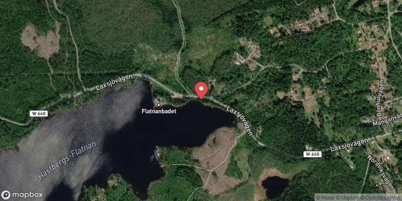 Satellitbild över Flatnanbadet i Borlänge