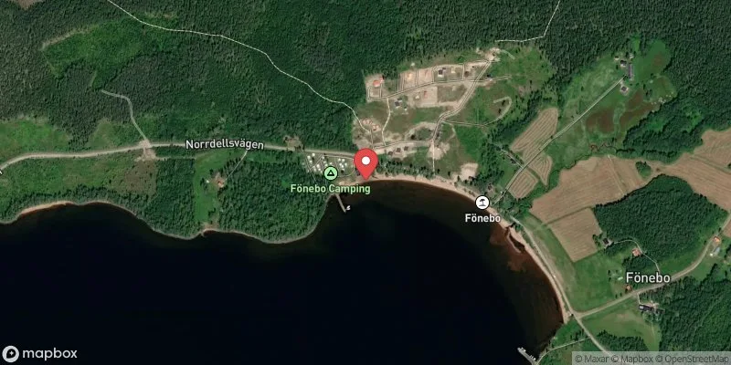 Satellitbild över Fönebo, Norra Dellen i Hudiksvall