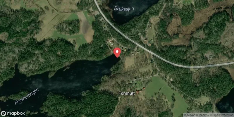 Satellitbild över Forshult i Oskarshamn