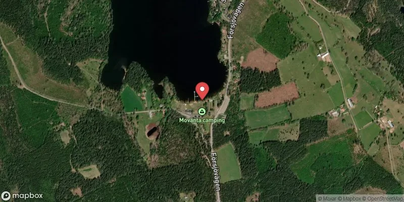 Satellitbild över Försjön, Moväntabadet i Eksjö