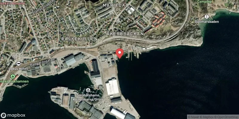 Satellitbild över Fridhem i Lysekil